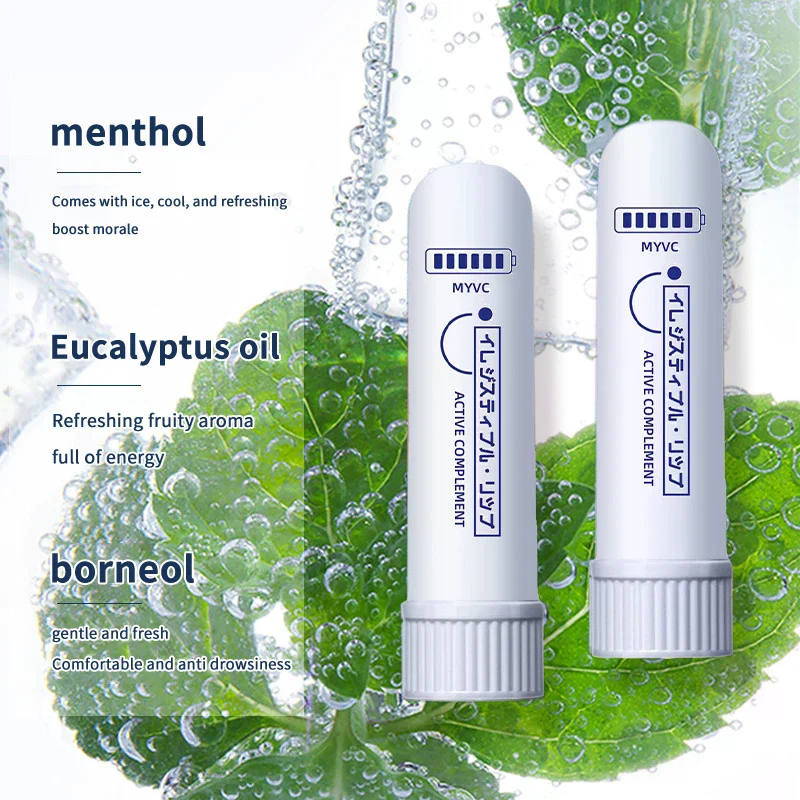 2/5/10Pcs Nasal Inhaler Sticks Energy Enhancer Nasal Inhaler Promote Energizing Level Boost Soothe Fatigue For Driving Business