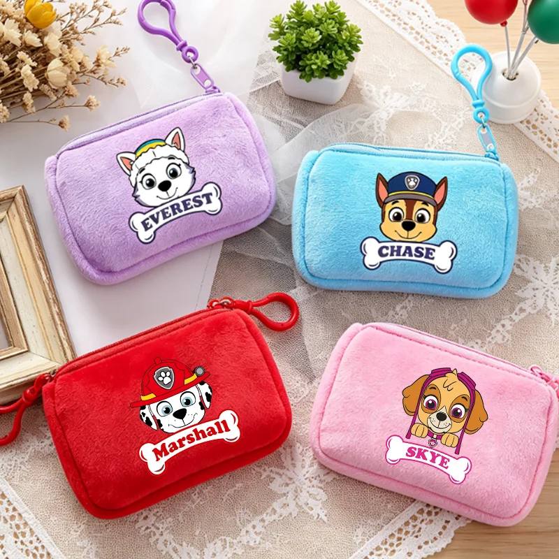 Paw Patrols Coin Purse Chase Skye Rubble Cartoon Anime Figure Print Portable Mini Wallet Headphone Pouch Storage Bags Party Gift