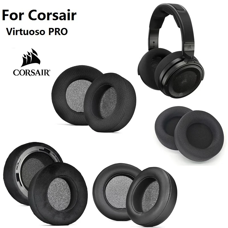 Ohrpolster für CORSAIR Virtuoso PRO WIRED Kopfhörer, Ersatz-Ohrpolster, Ohrenschützer, Ohrpolster