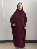 H098 taille libre Robe musulmane prier Khimar caftan Burqa Abaya Robe Hijab moyen-orient vêtements 2