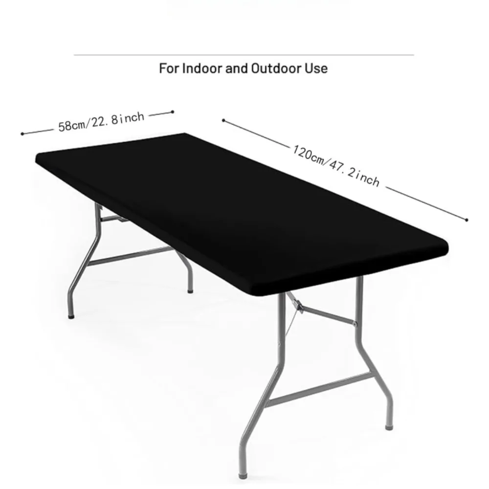 Tablecloth Tablecloth Elastic Fitted Stretch Rectangular Tablecloth Washable and Wrinkle Resistant Patio Table Cover