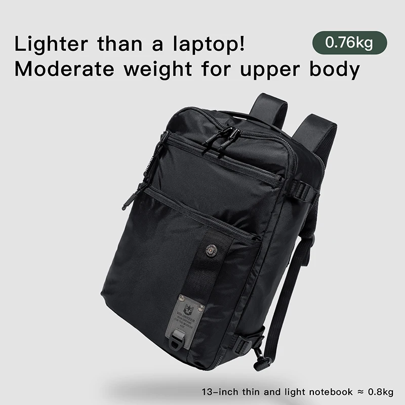 Volunteer Men's Travel Backpack Computer Hiking Climbing Daypack Multi-function Waterproof Large Capacity Backpacks Men 1809-05
