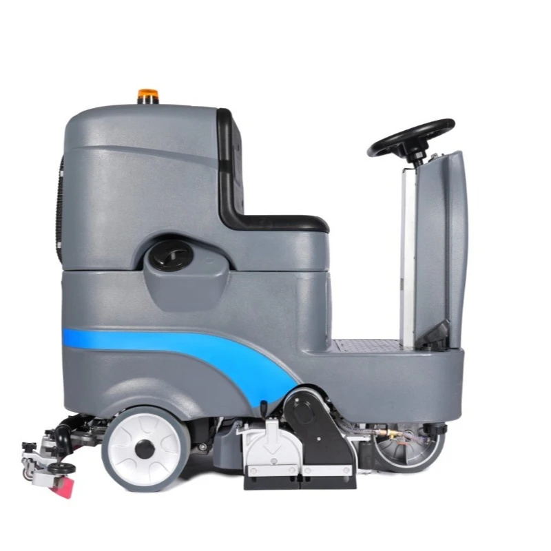 

Commercial Ride-On Electric Floor Scrubber & Road Sweeper New Condition Self-Propelled 24V Battery