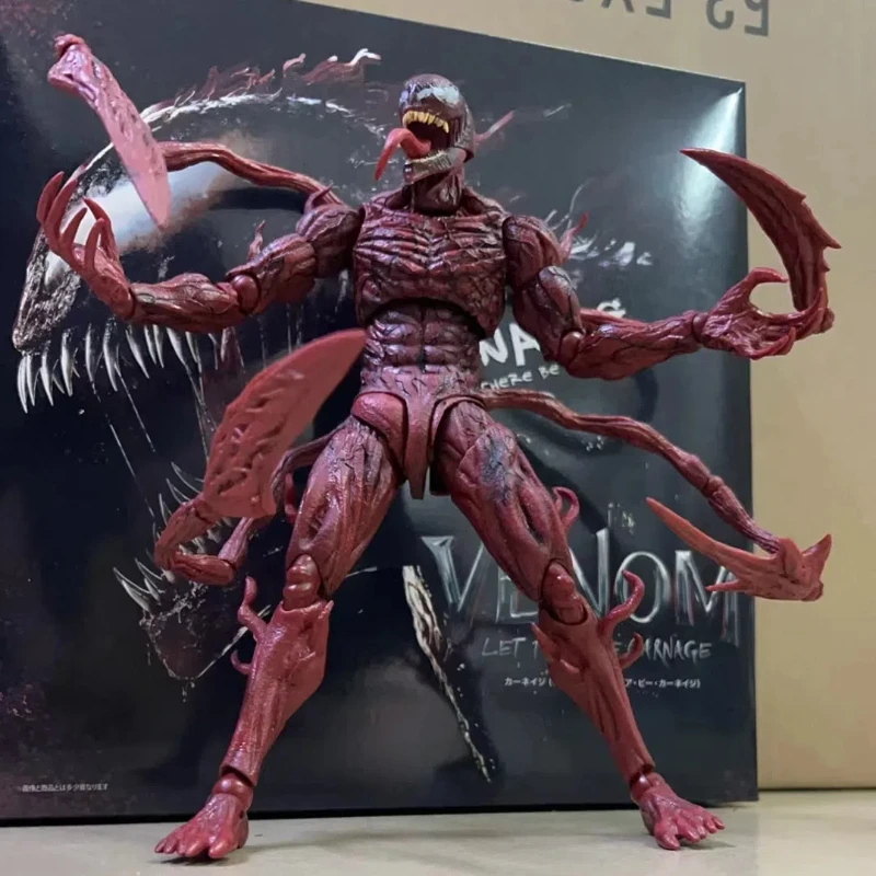 Hot Speelgoed Marvel Avengers Venom 2 Anime Figuren SHF Massacre Beeldje Auto Decoratie Gezamenlijke Beweegbare Model Pop Kinderen Speelgoed Fans Gift