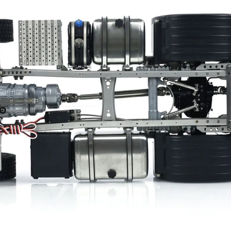 

6x6 1/14 Scale RC Metal Chassis Air Suspension for Remote Control Tractor Truck R620 R730 Car Vehicle Model Toys TH23556