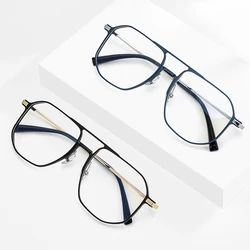 2022 New Quality Aviator Optical Glasses Frame for Women and Men Prescription Eyewear with Recipe Pure Titanium IP Electronic