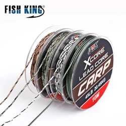 NGB 35LB/45LB/55LB 10M Leadcore Carp Fishing Tackle Line Make Carp Hair Rigs 4 Color Braided Lead Line