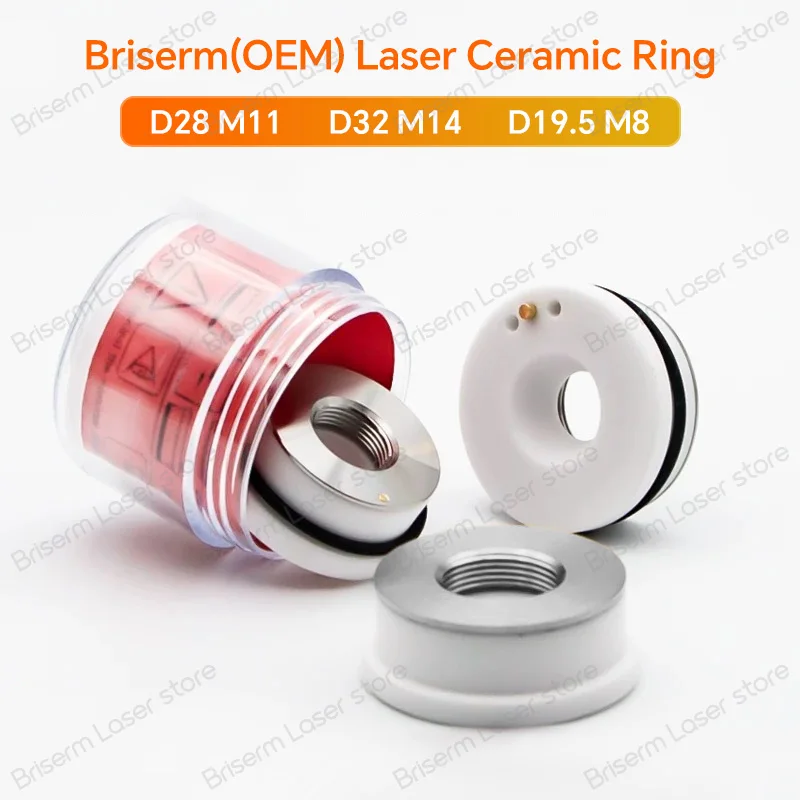 Original Raytools Ceramic Laser Ring Diameter 28 32mm M11 M14 Ceramic Nozzle Holder Raytools BT240 BT230 BM110 114 1202740001