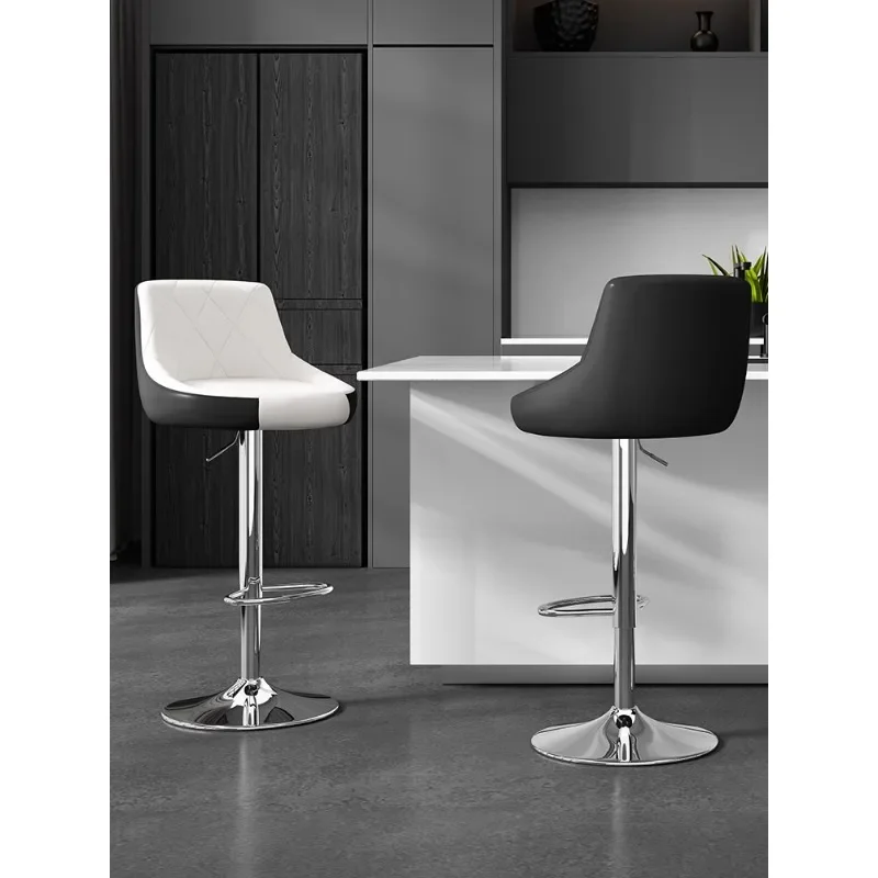 

Lifting Bar Chair Modern Simple High Stool Home Backrest Wine r Bar Stool Front Desk Cashier Swivel