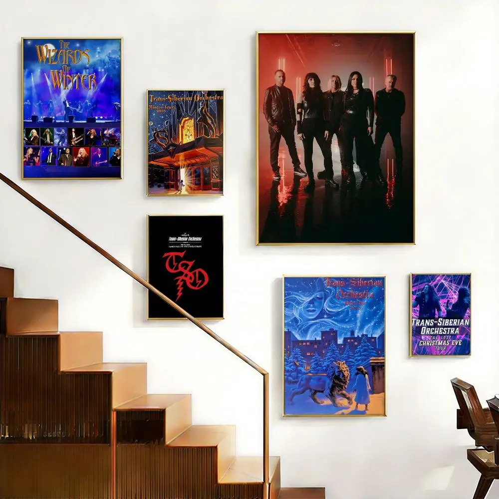 Classic Band Trans-Siberian Orchestra Poster HD Self-Adhesive No Residue After Removal Ideal for All Kinds of Wall Decor