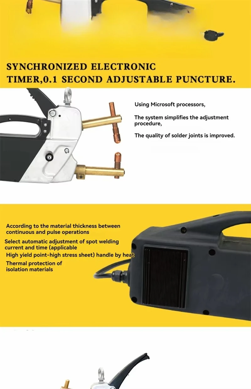 F3000 Double-sided Spot Welder 220V Maximum Welding Current 5800A Sheet Metal Repair Tool