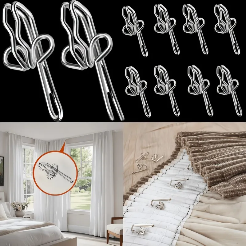 21 pcs Butterfly Curtain Hooks, Easy to Install and Sturdy, Won't Scratch Fabric, for Curtains, Door and Shower Curtains