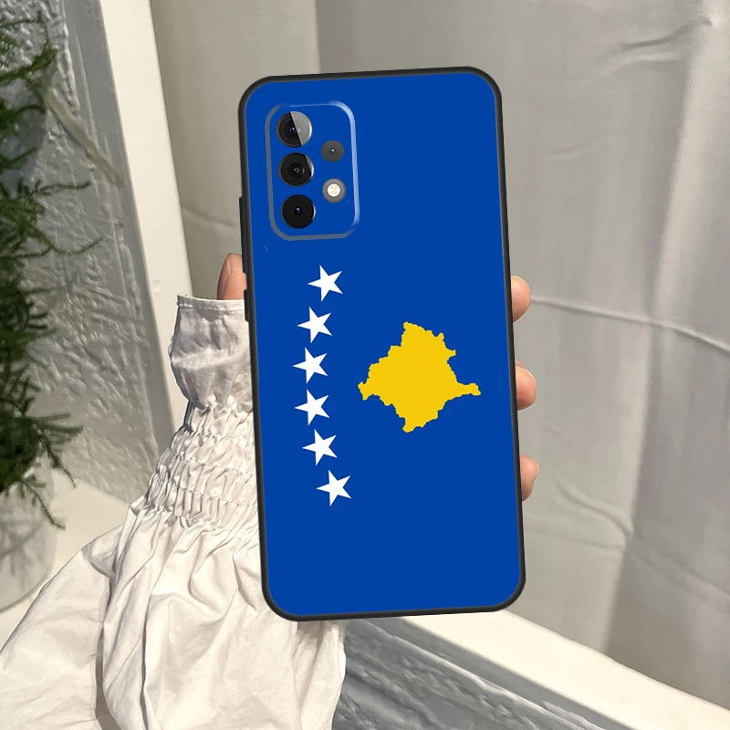 Kosovo National Flag Case For Samsung Galaxy A54 A34 A51 A71 A31 A11 A73 A53 A33 A13 A52 A32 A12 A14 A21S Cover