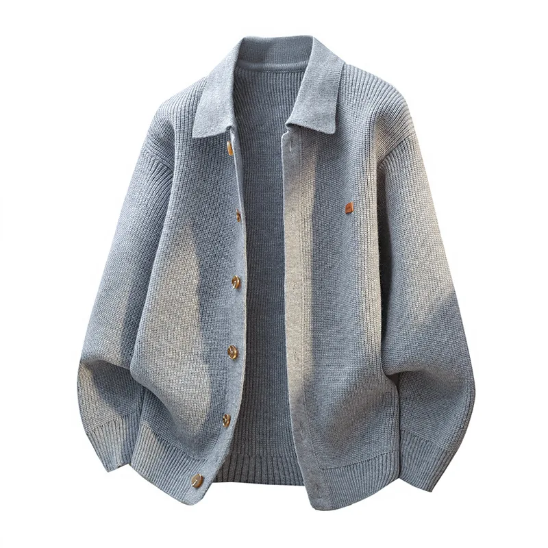 Fashion Men Autumn Cardigan Sweater Coat Men Sweater Coat