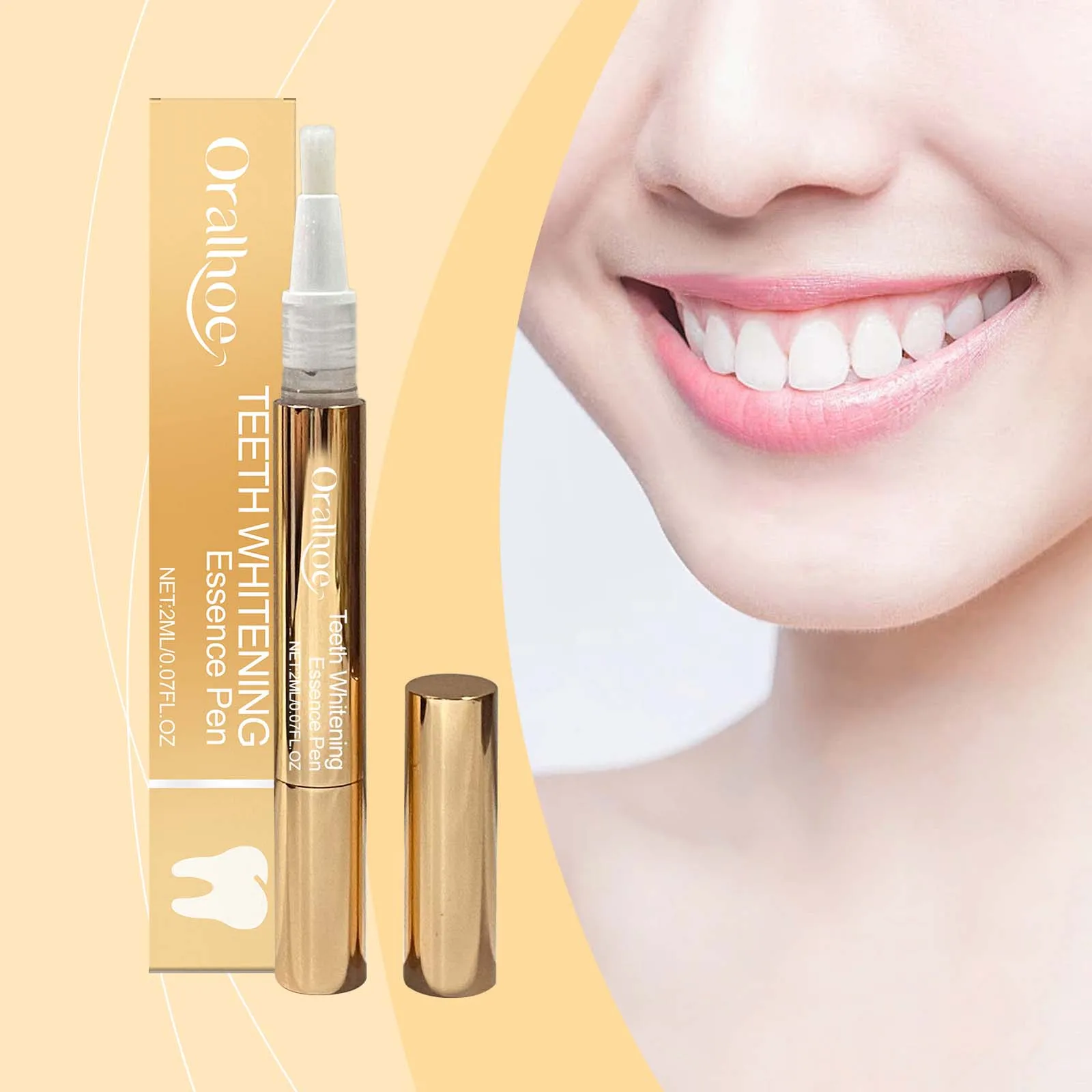 

Teeth Essence Pen - Portable, Aids Stain Cleaning, Helps Improve Teeth Brightness, Supports Daily Oral Maintenance