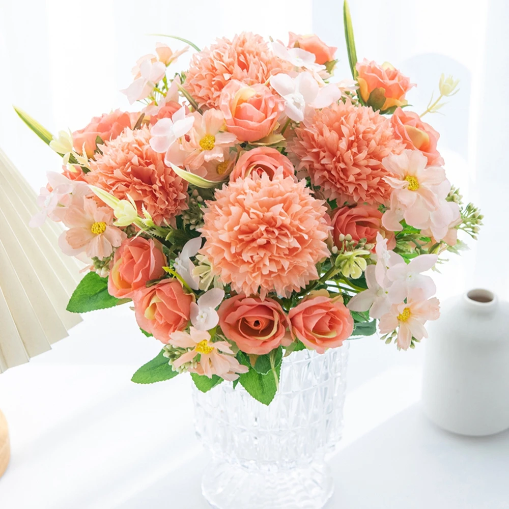 2/5 stücke Künstliche Blumen Seide Rose Hochzeit Kranz Hause Zimmer Festival Decor Brautstrauß Im Freien Hof Garten DIY Geschenk box