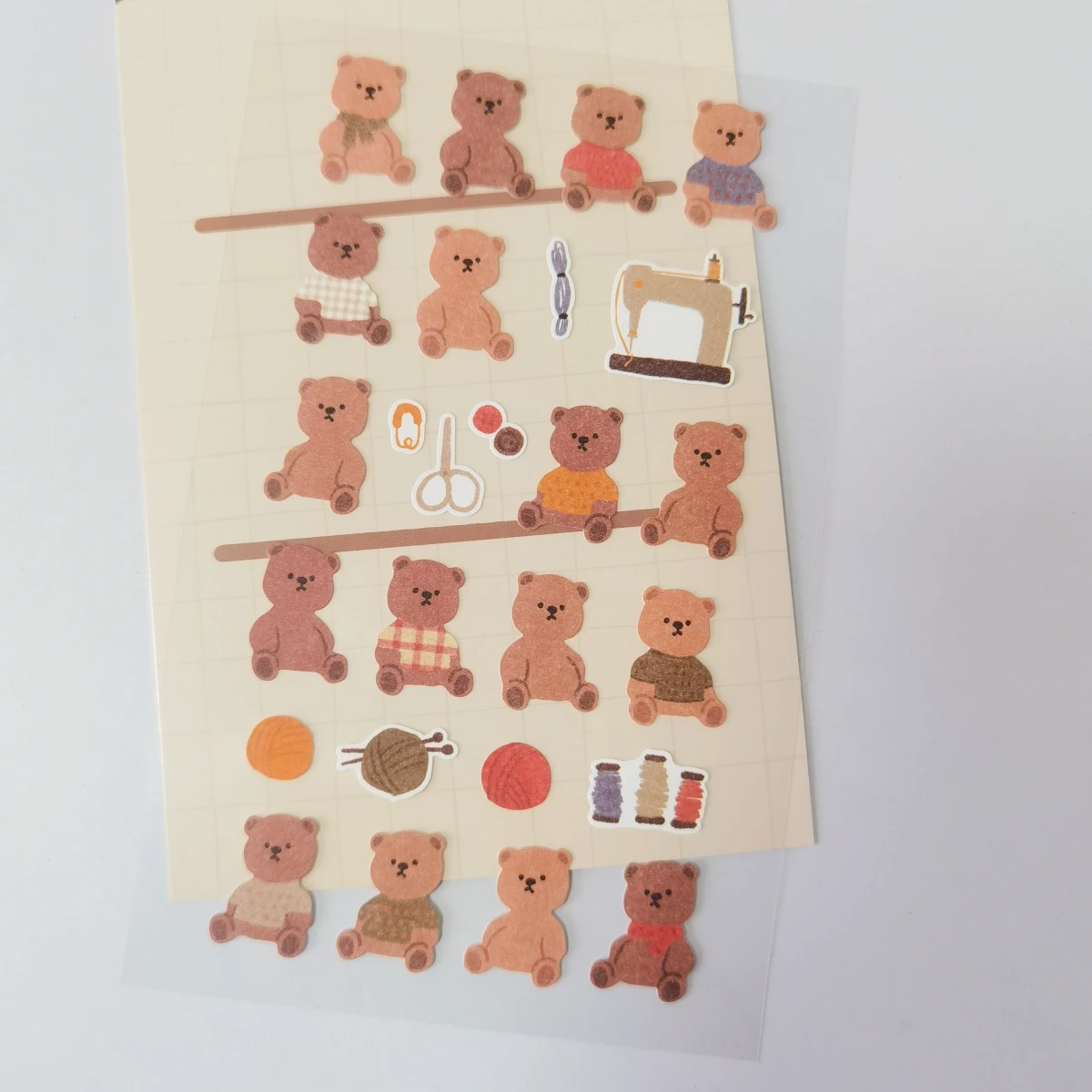 Korean Import Original BONITO Bear House Paper Stickers Scrapbooking Diy Journal Diary Stationery Sticker Cute Decor Gift