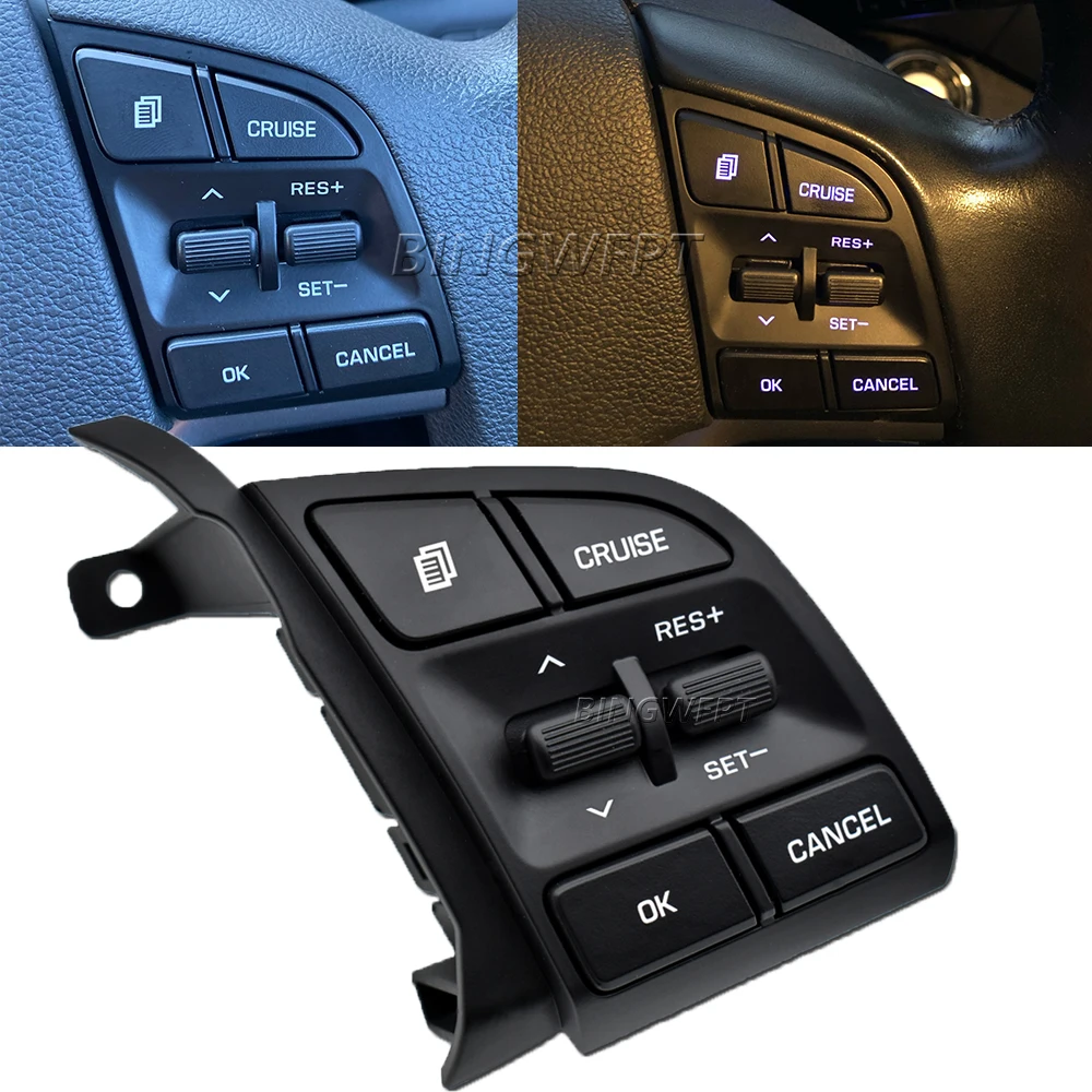 High Quality Switches New Steering Wheel Cruise Control Button Switch Button 96720D3200 For Hyundai Tucson 2015 2016 2017 2018