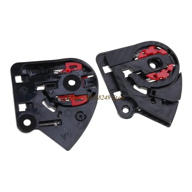 N5KD 1 Pair Helmet Pivots Base Plate Black for FF801 FF323 FF390 FF397