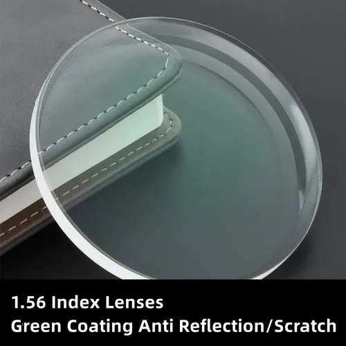 Imagen 2 del producto Eagwoo-lentes graduadas con índice 1,56, gafas asféricas de resina CR-39 para miopía/hipermetropía/presbicia, antirreflejos y arañazos