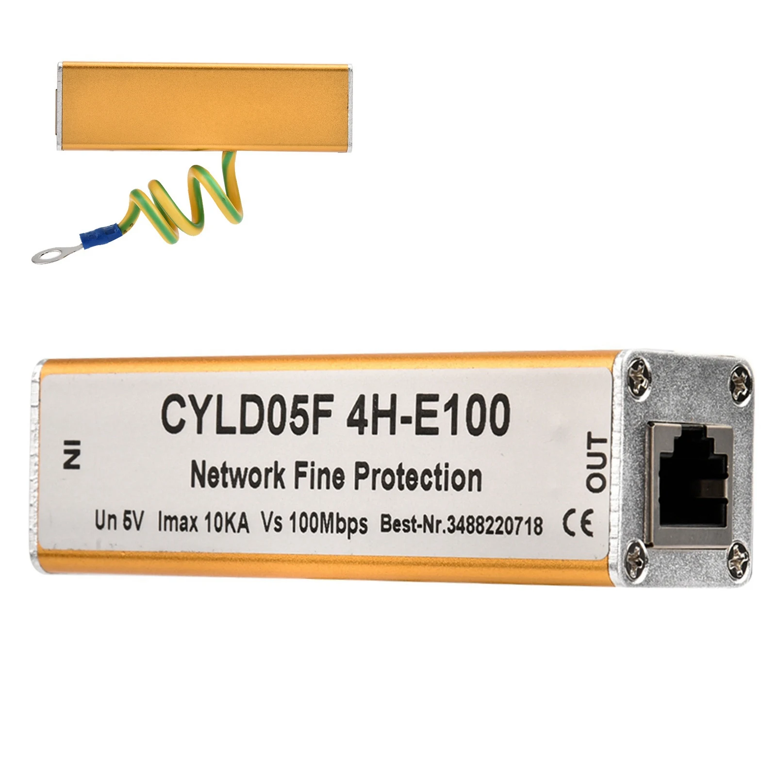 Universal RJ45 RJ11 Adapter Ethernet Network Surge Protector Thunder Lighting Arrester Protection Arrester 5V Stable Protection