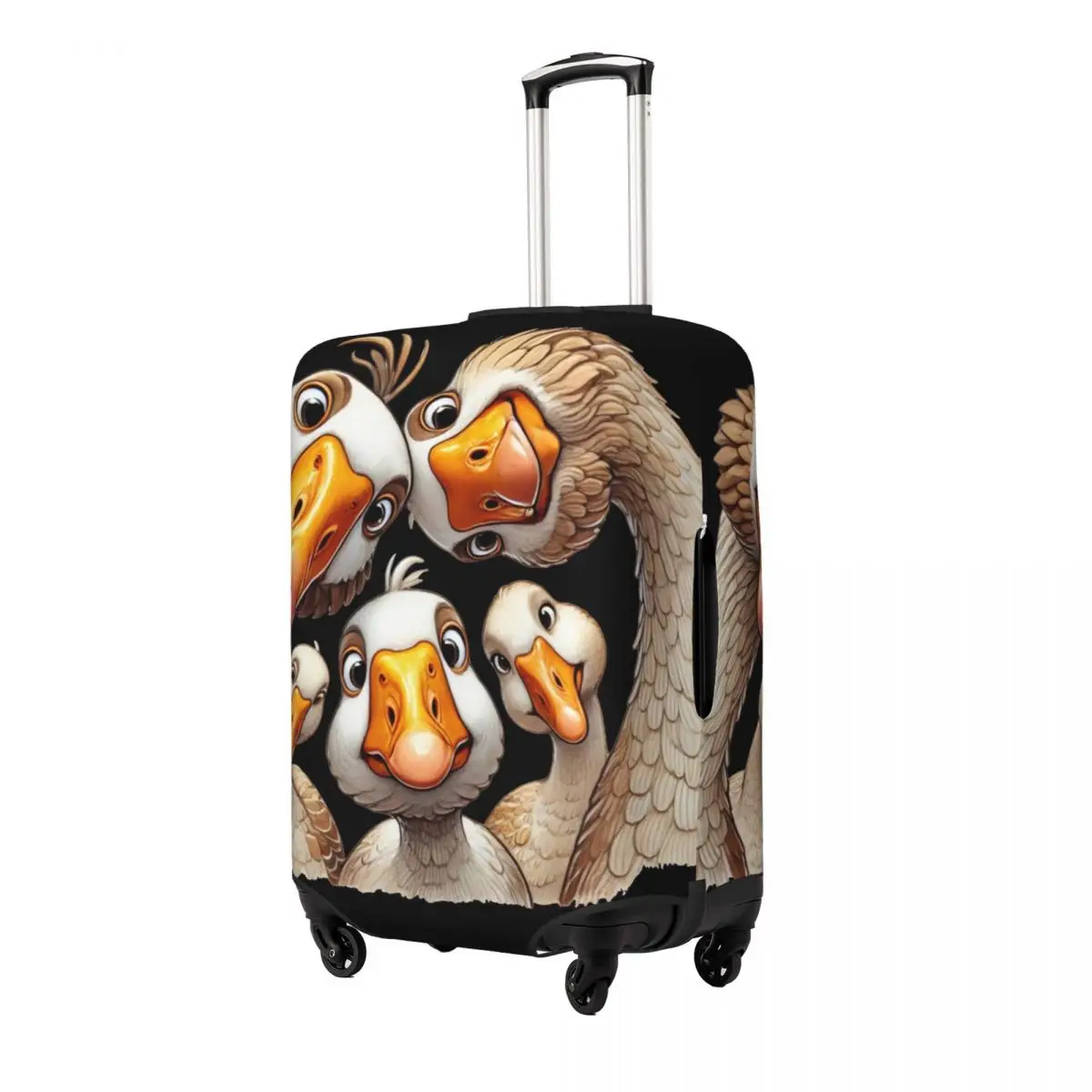 Funny Goose Selfie Suitcase Cover Cruise Trip Protector Flight Fun Luggage Case