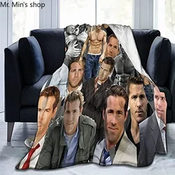 Ryan Reynolds - Sofa, bed, office knee pads, bed, car, campsite, beach, soft and comfortable blanket throw blanket