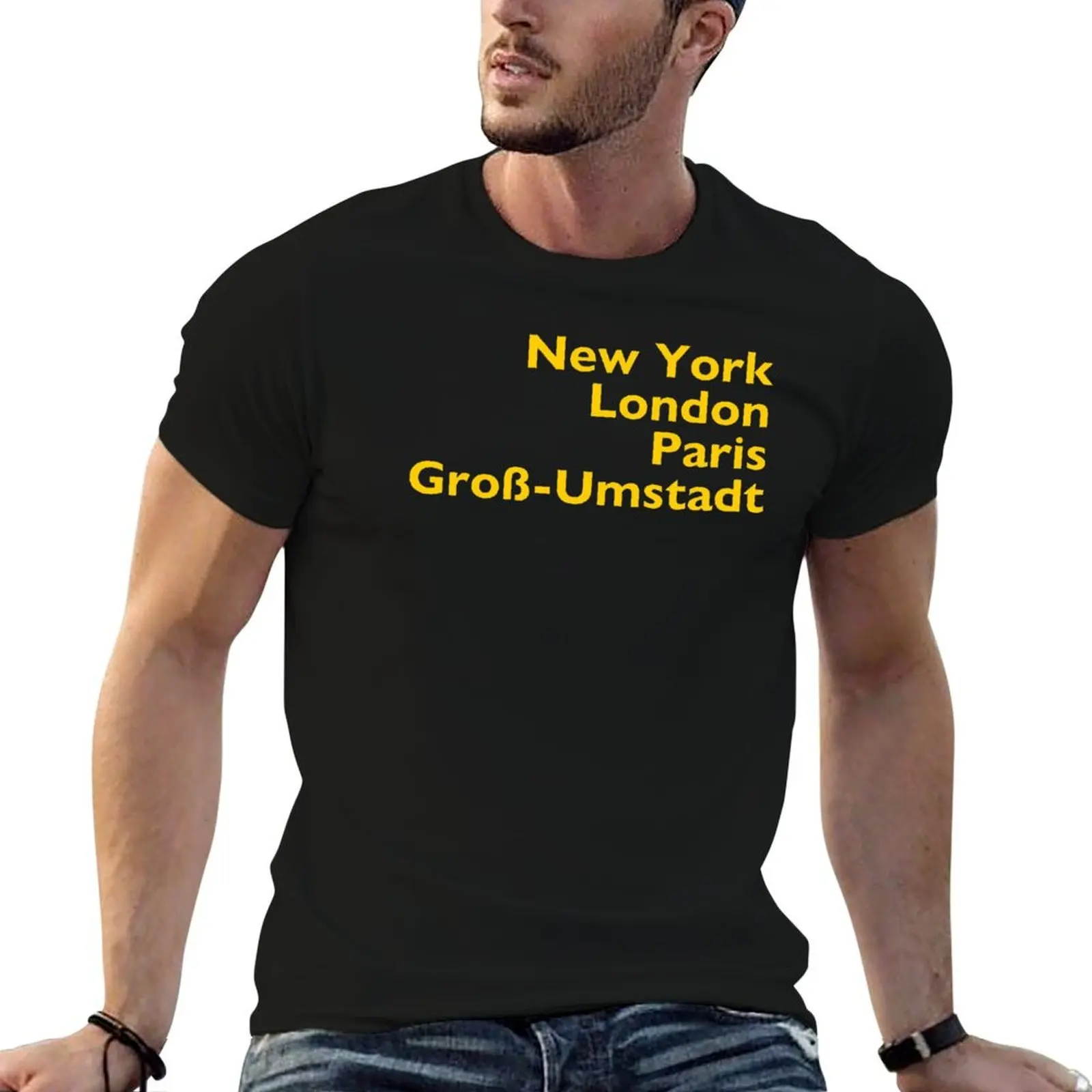 

New York London Paris Gro-Umstadt T-Shirt t shirt man luxury man t shirt cotton T-Shirt