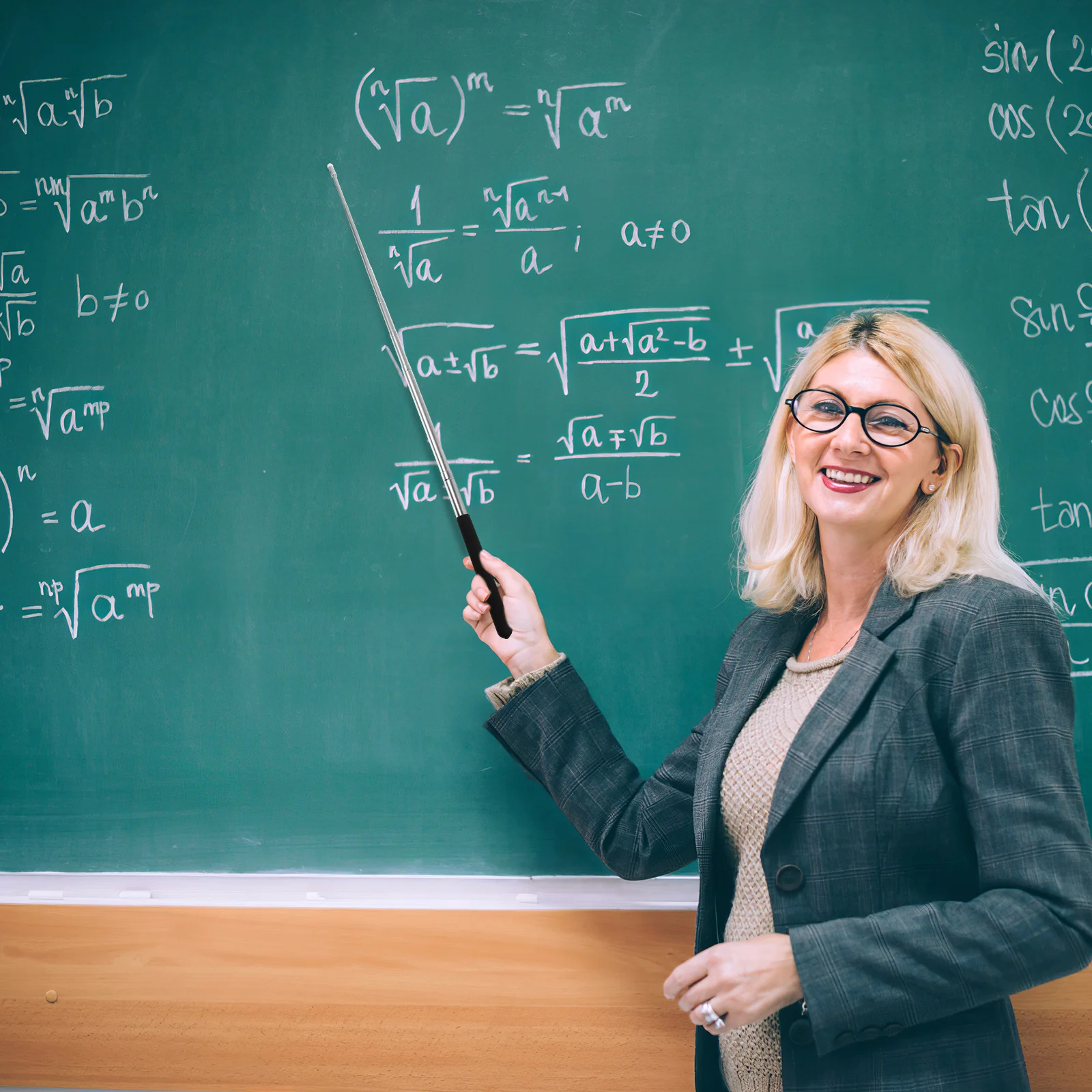 مؤشر سبورة بيضاء ممتد مقاس 39 بوصة، مقدم محمول عالي التحمل لدورات التدريب، تشغيل سلس على السبورة البيضاء الكهربائية #3