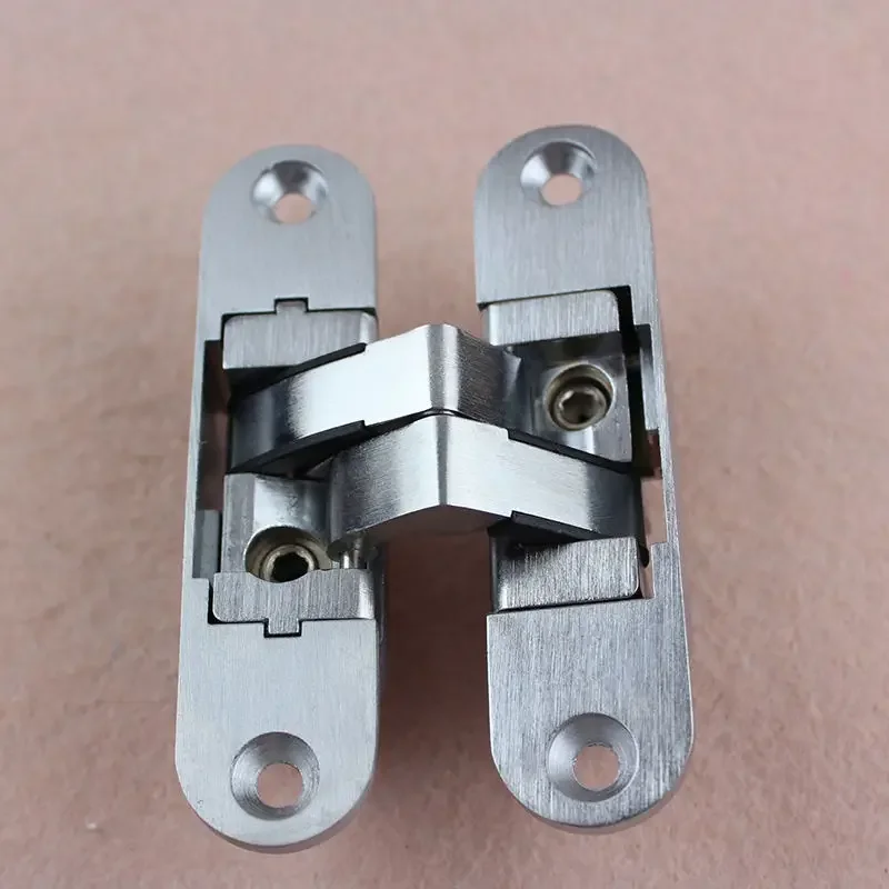 RCH-09 2PCS Flush Wooden Door Adjustable 95*23 MM Hidden Cross Hinge Invisible  Entry Door Concealed Hinges