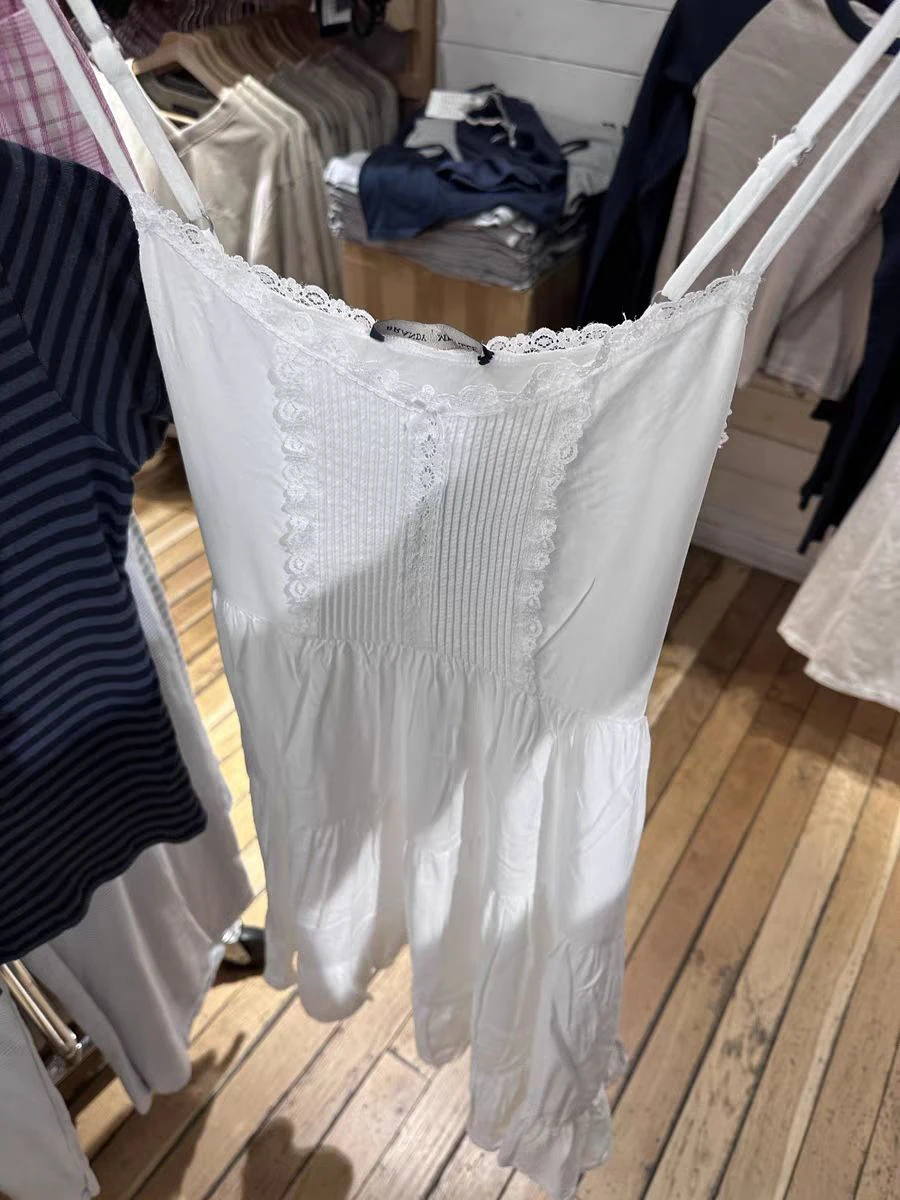 Mini abito con lacci sul retro in pizzo Abito estivo da donna con fiocco con scollo a V Slim A-line Abiti corti Abiti casual stile dolce preppy Camis