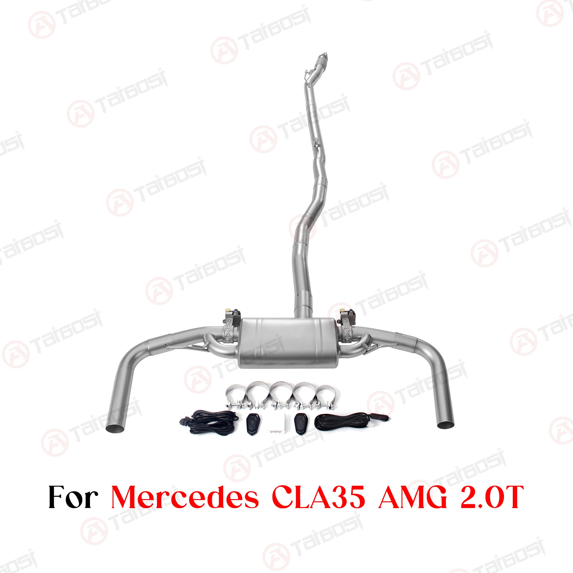 Taibosi Factory Valved Catback Exhaust For Mercedes-AMG CLA35 C118/X118 M260 2.0T Valved Muffler Remote Control Pop Sound