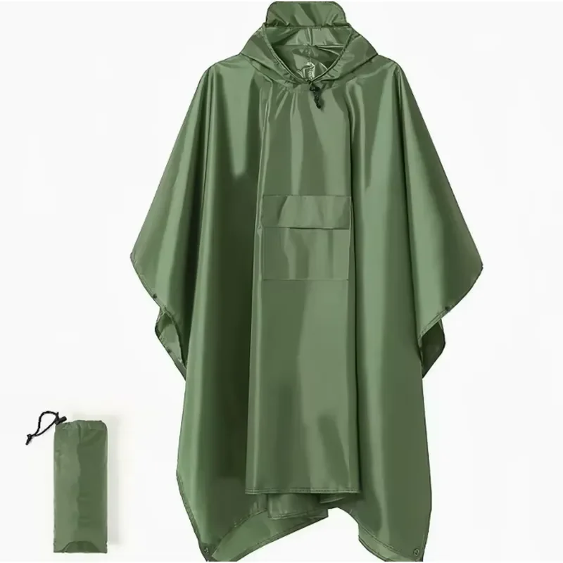 EE1 for Multi-Function 3-in-1 Outdoor Cloak Tarp Raincoat Lightweight Portable Heavy-Duty Waterproof for All Outdoor