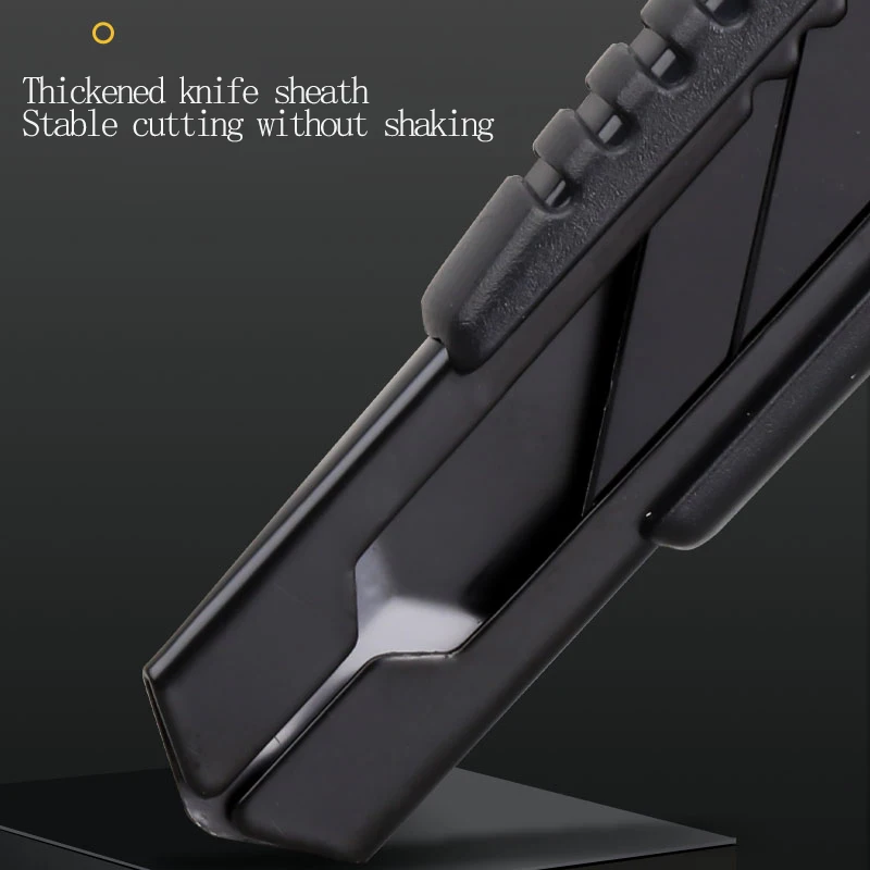 M&G SK5 أسود بليد سكّين متعدّد الاستخدامات 9/18 مللي متر قفل تلقائي التفاف سكين ورق جدران كبير للاستخدام المكتبي #2