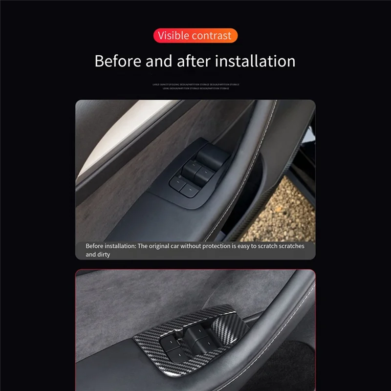 

14 шт. в комплекте, декоративные наклейки на стеклянную панель подъема для Tesla Model 3 Y, детали для внутренней модификации-A65M