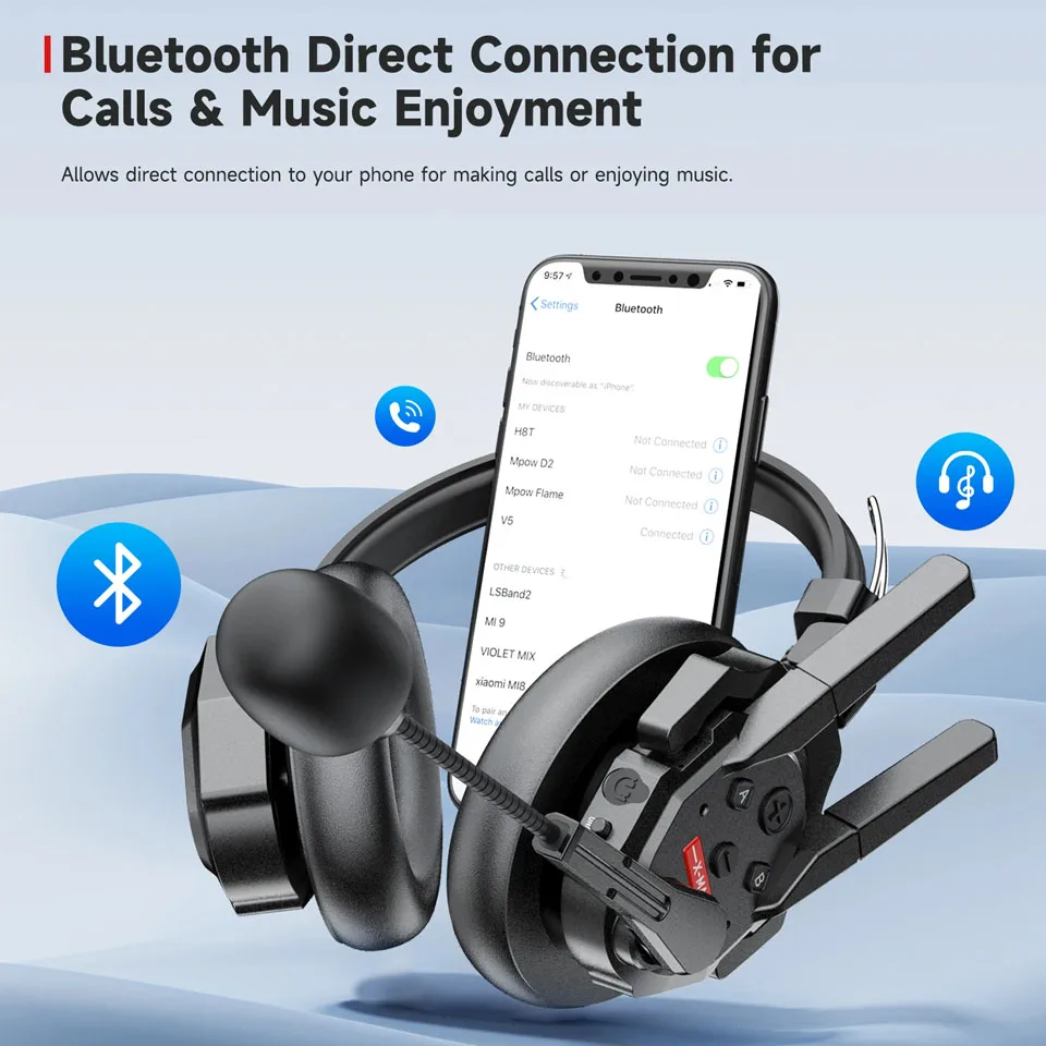 Synco Xtalk Xmax Series ثنائي الميكروفون AI إلغاء الضوضاء مزدوج مع نظام اتصال داخلي لاسلكي للمراقبة في الوقت الحقيقي 3.5 ملم