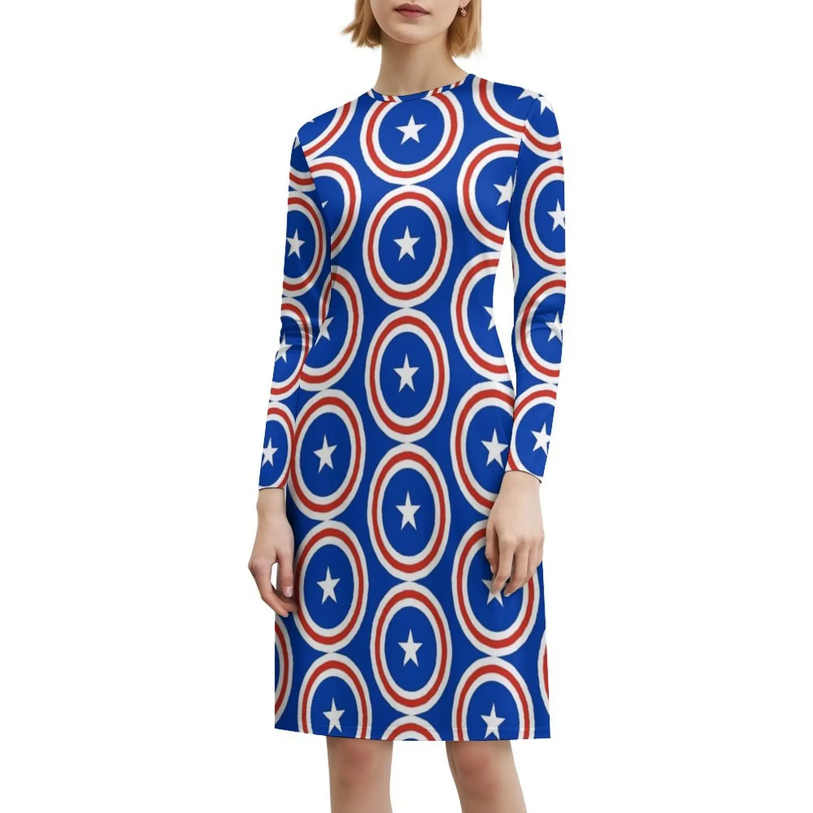 ملصقات ومنتجات هدايا علم تشيلي (Gf) فستان بوهيمي بدون أكمام للنساء مطبوع فساتين حفلات الشاطئ علم تشيلي #6