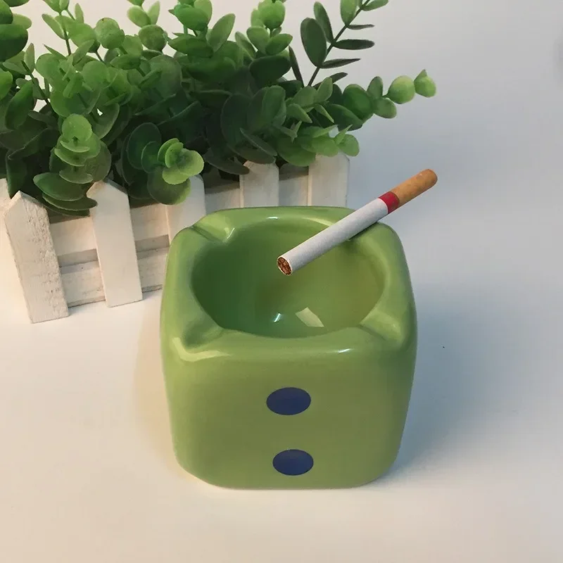 

Ceramic Ashtray Creative Fashional Ash Container Office Hotel KTV Desktop Accessories Birthday Gift for Man Home Decor