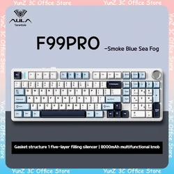 Aula F99 Pro tastiera meccanica Wireless a 3 modalità tastiera da gioco Rgb Office Gaming Side inciso Keycaps accessori da gioco regalo