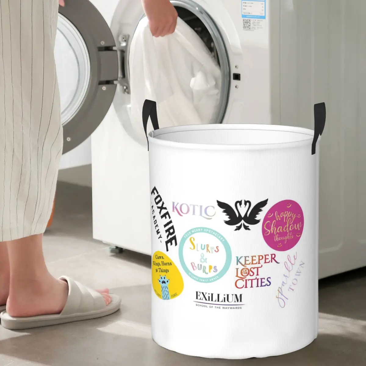 

Keeper Of The Lost Cities Foldable Laundry Baskets Dirty Clothes Toys Storage Basket Large Waterproof Hamper