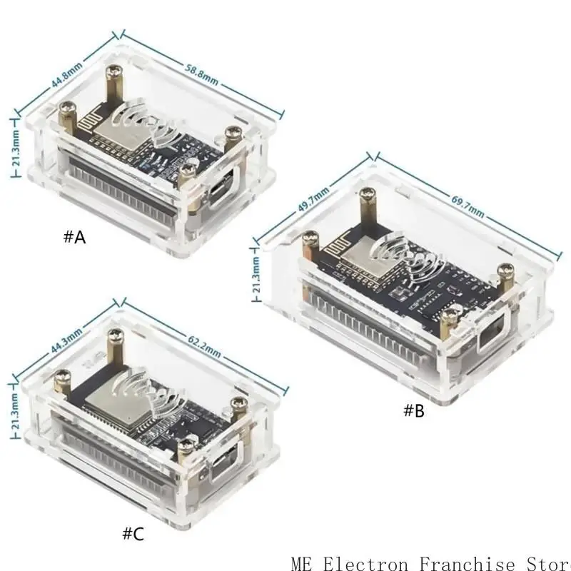 T5EA Clear Acryle Case Guard для Nodemcu Lua CP2102/CH340G ESP32 Плата разработки с защитой от свободной части и дисплеем