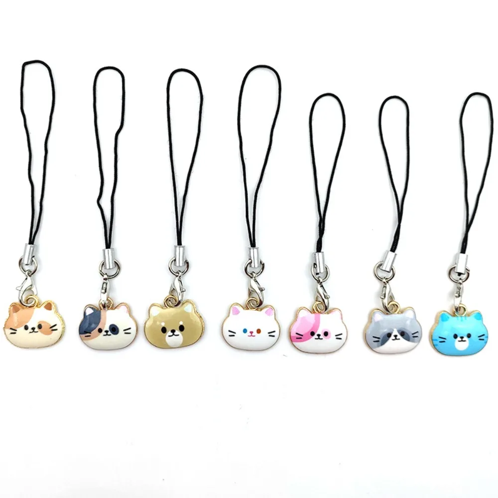 Key Chain Charm Cat Phone Strap Little Cat Cute Cat Phone Lanyard Portable Fashion Animal Phone Pendent Girl's Phone Decoration