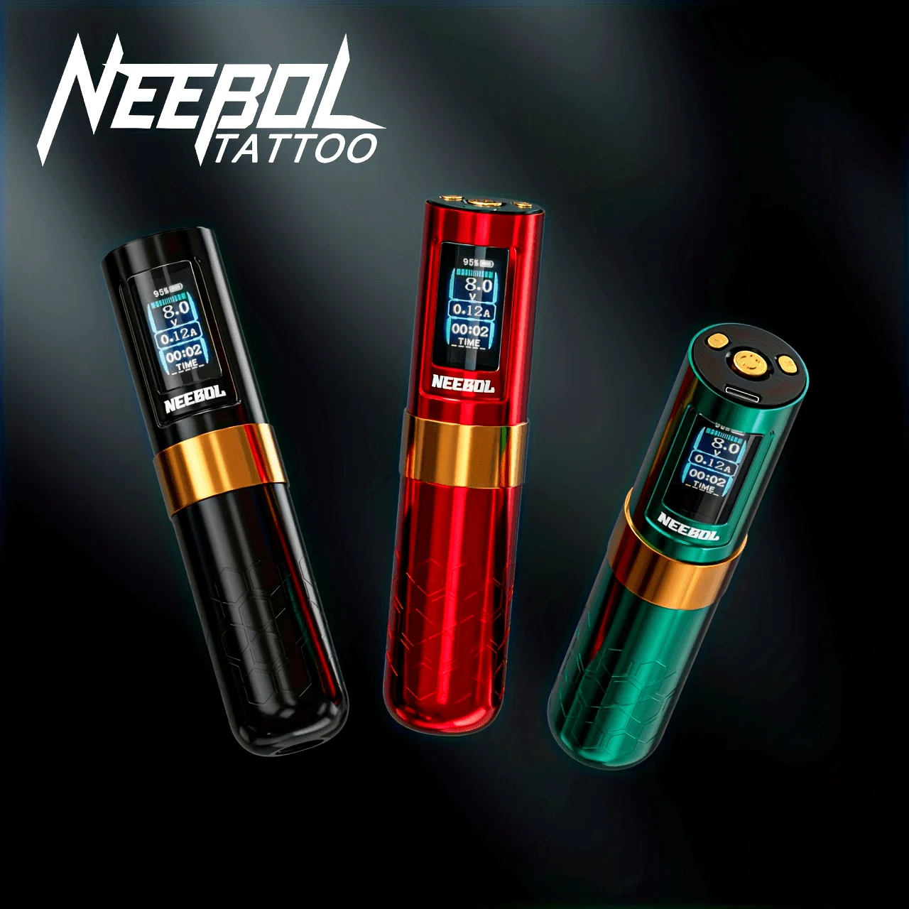 Wireless Tattoo Pen - Rechargeable Rotary Machine with 1500mAh Battery, LED Display & Coreless Motor - Perfect Gift for Tattoo