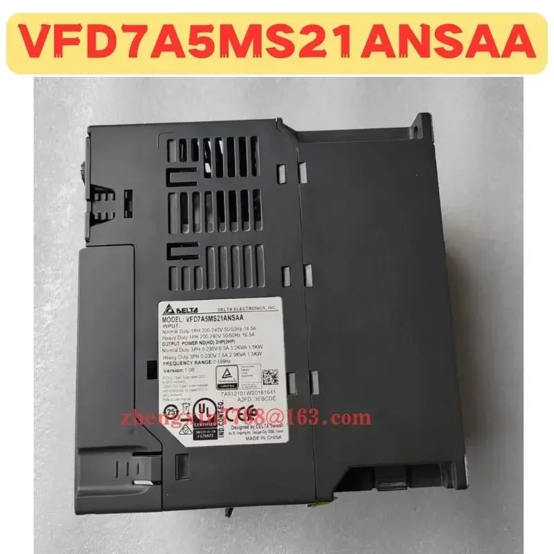 Used Frequency Converter VFD7A5MS21ANSAA Normal Function Tested OK