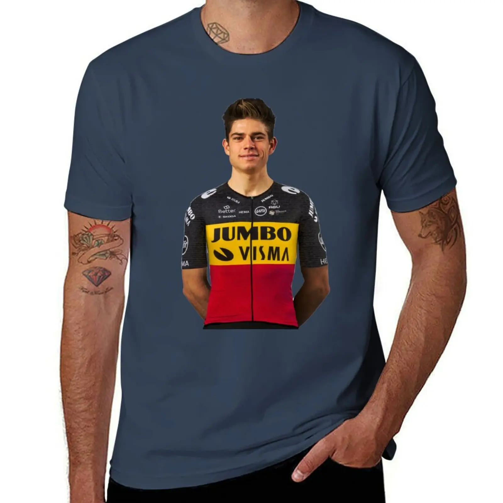 Wout van Aert T-Shirt Large Size Basic Casual T-Shirt