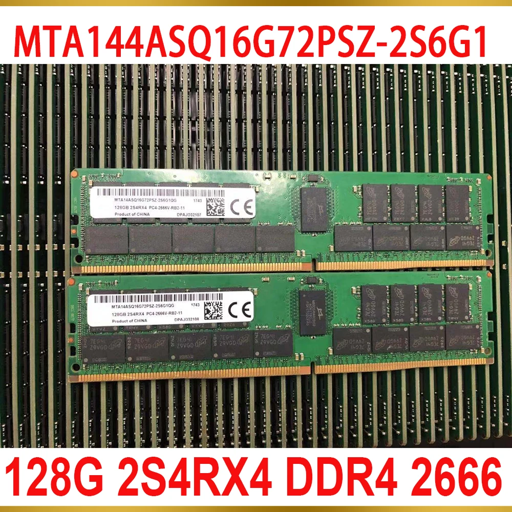 

1Pcs For MT 128GB 128G 2S4RX4 DDR4 2666 PC4-2666V ECC REG Server Memory RAM MTA144ASQ16G72PSZ-2S6G1