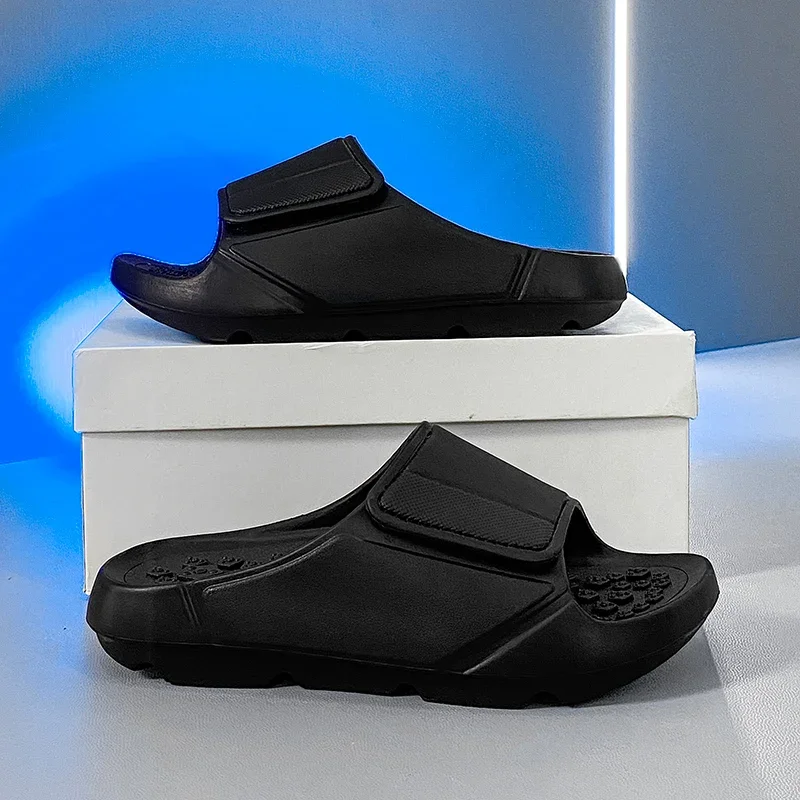 Outdoor-Sandalen, Strand-Freizeitschuhe, Neue Sommer-Herren-Massage-Pantoffeln, Indoor-Slipper mit Weicher Sohle, Herren-Flip-Flops, Herrenschuhe – Detail 6
