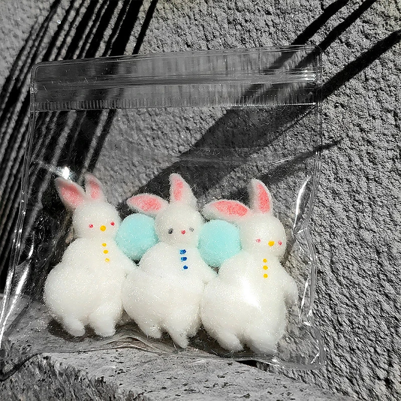 New Cartoon Kawaii Simulated Plush Rabbit Slow Rebound Fluid Toy Creative Fidget Pinch Toy Children Decompression Toys