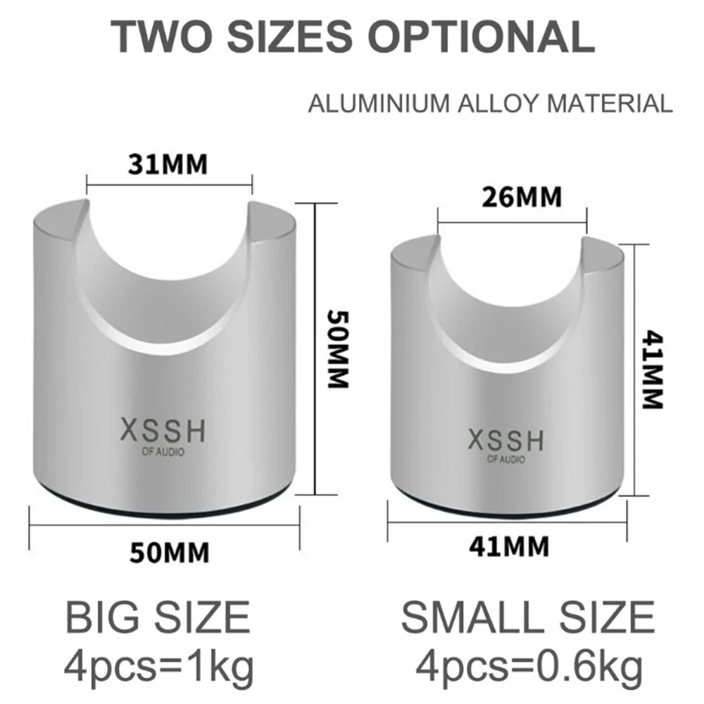 Aluminium Audiofiele Zware Audio Kabel Lade Stand Spike Ondersteunend Frame Trailing Pad Schokdemper Power Luidspreker Kabelvoetjes