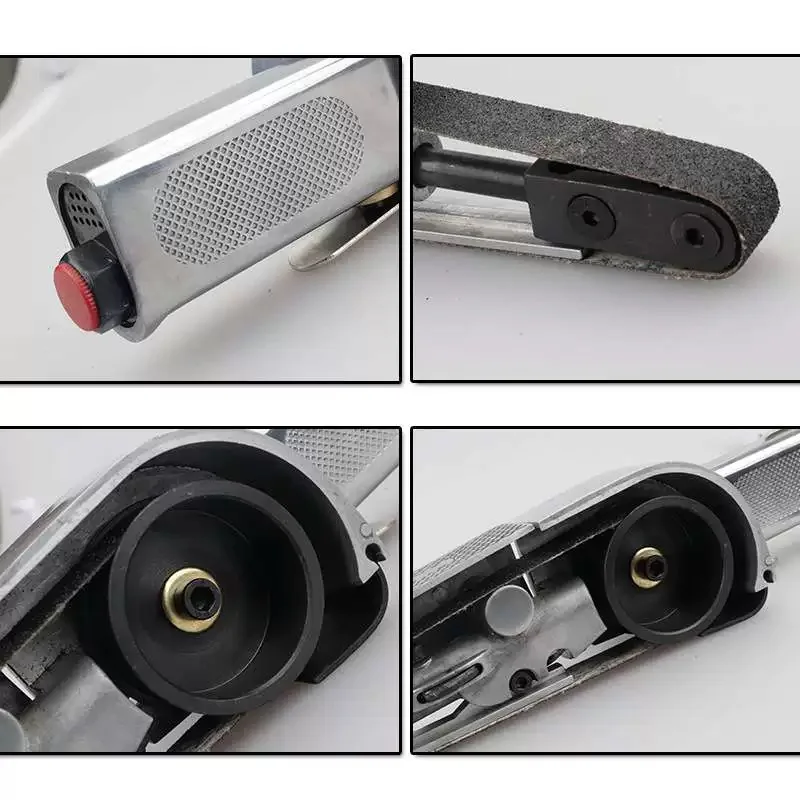 Air Angle Grinding Sanding Machine with Sanding Belts 330*10mm 520*20mm for Air Compressor Sanding Tool Mini Air Belt Sander - view 6